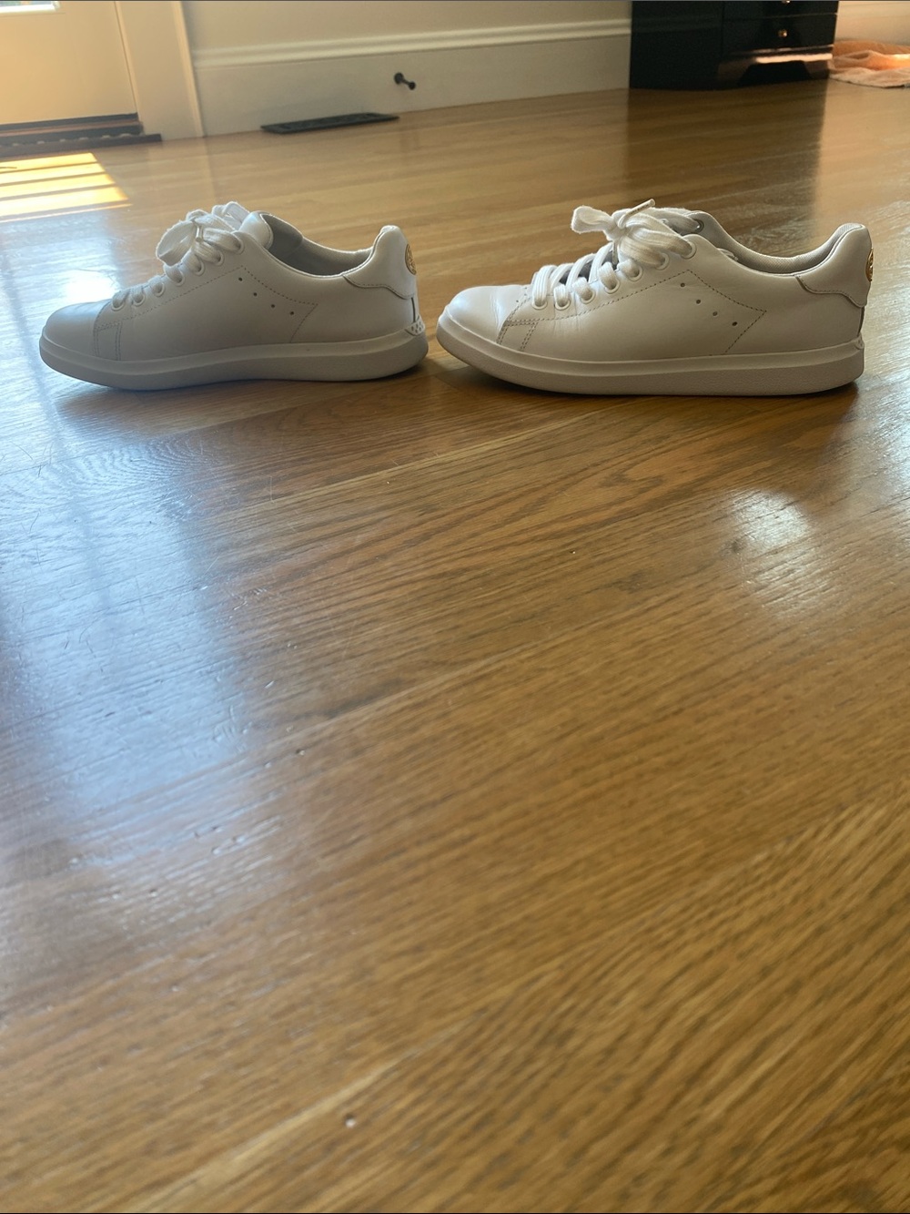 Tory Burch Classic White Leather Sneakers - Picture 4 of 7